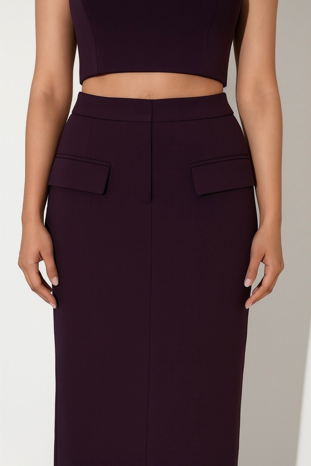 Plum Halter Coord Set