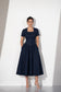 Indigo Charm Denim Midi Dress