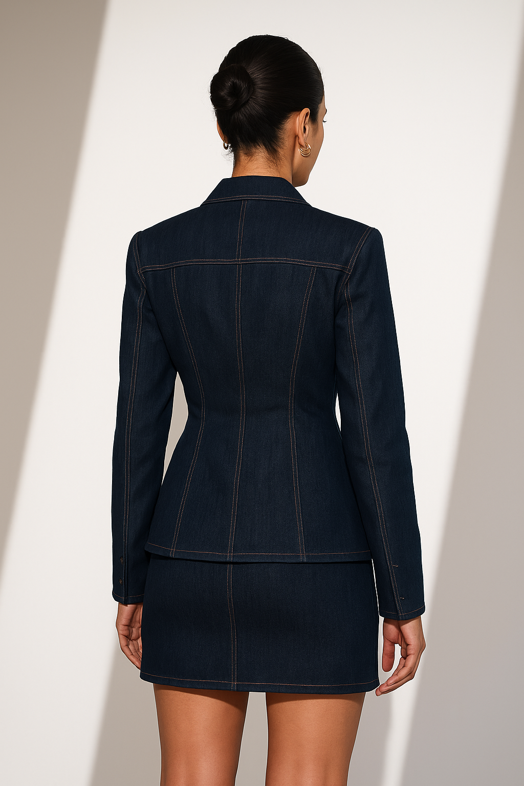 Tailored denim co-ord set