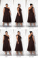 Mocha Belle One-Shoulder Midi Dress