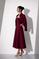 Brown Structured Midi Dress
