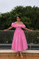 Baby Pink Midi Dress