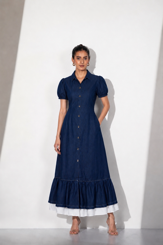 Classic Blue Charm Dress