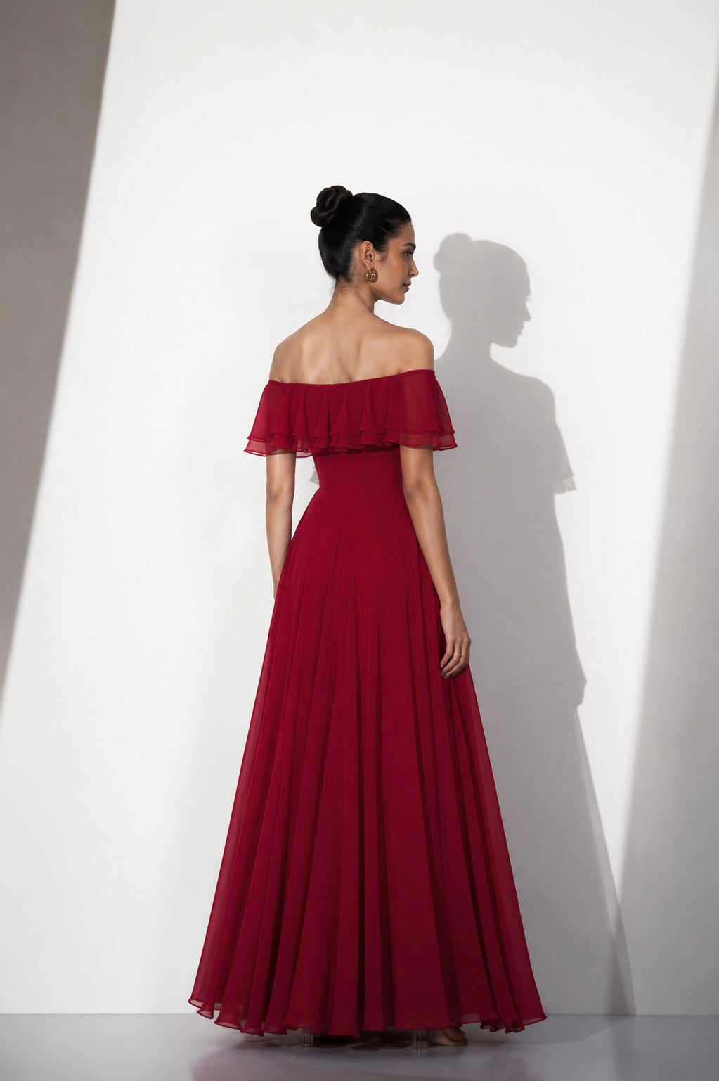 Crimson Romance Georgette Gown