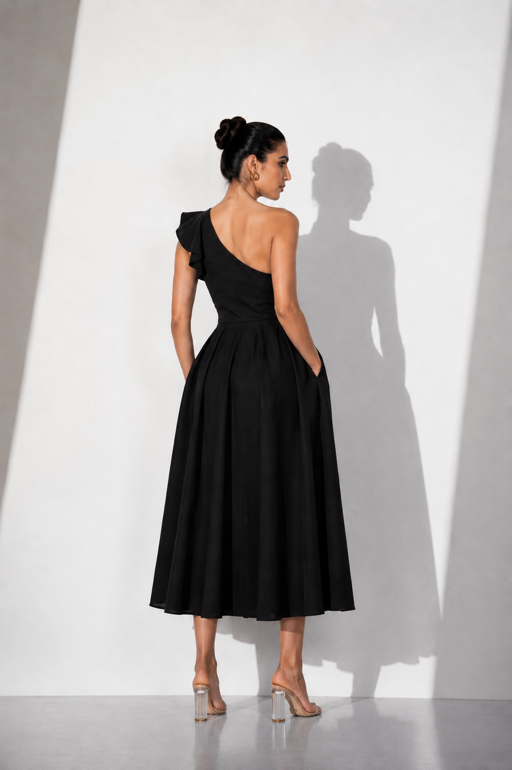Midnight Muse One-Shoulder Dress