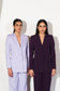 SCULPTED LAVENDER DOUBLE BREASTED PANTSUIT