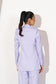 SCULPTED LAVENDER DOUBLE BREASTED PANTSUIT