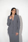 ELEGANT GREY BLAZER SET
