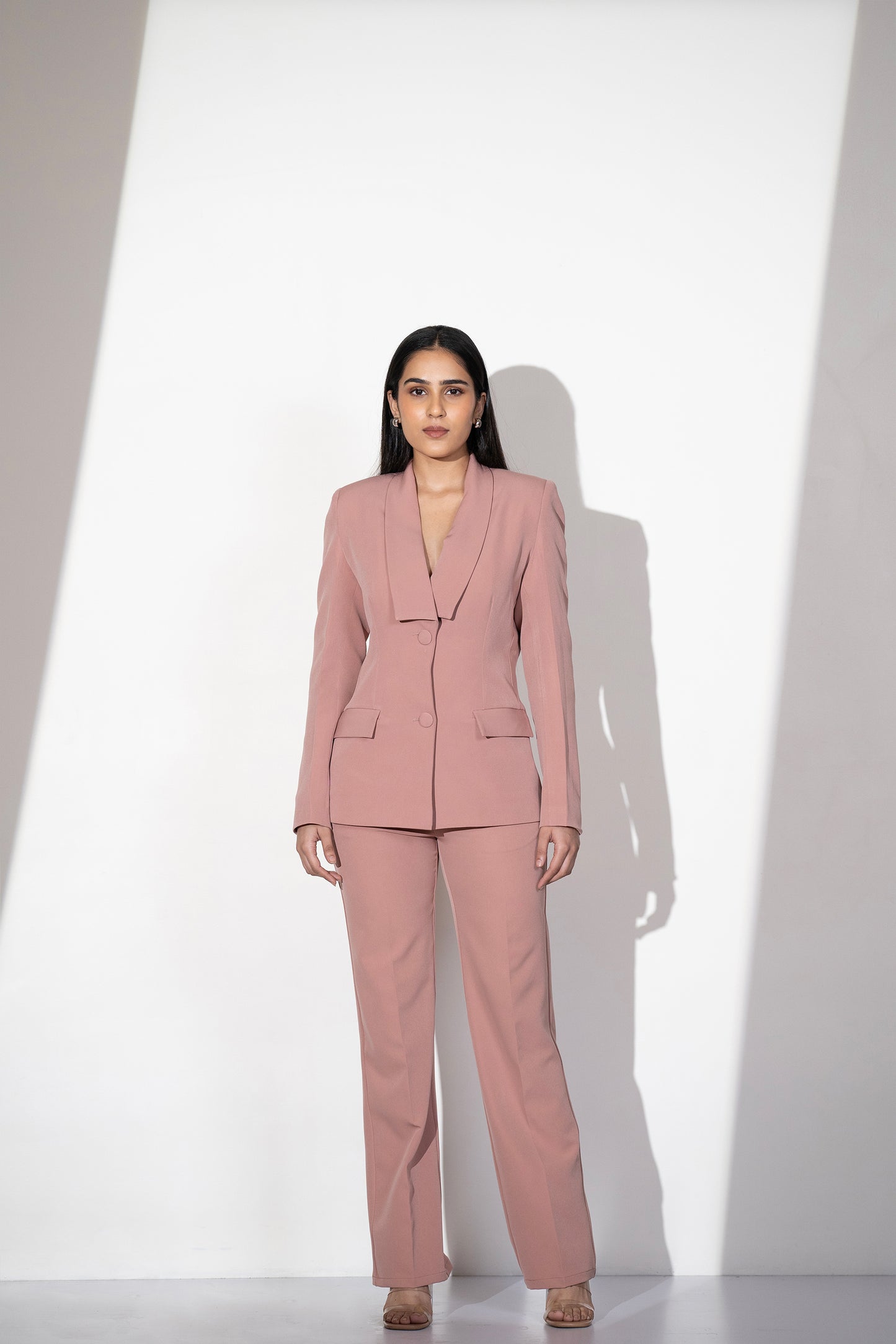 VERSATILE ROSE BLAZER SET