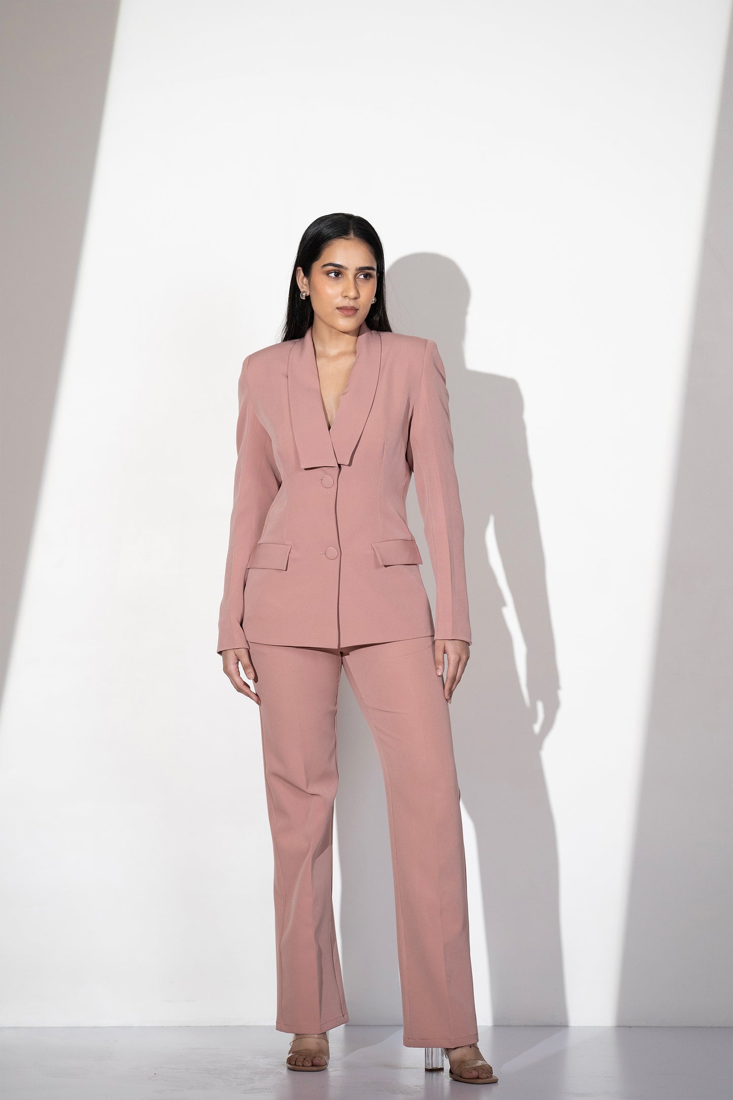 VERSATILE ROSE BLAZER SET