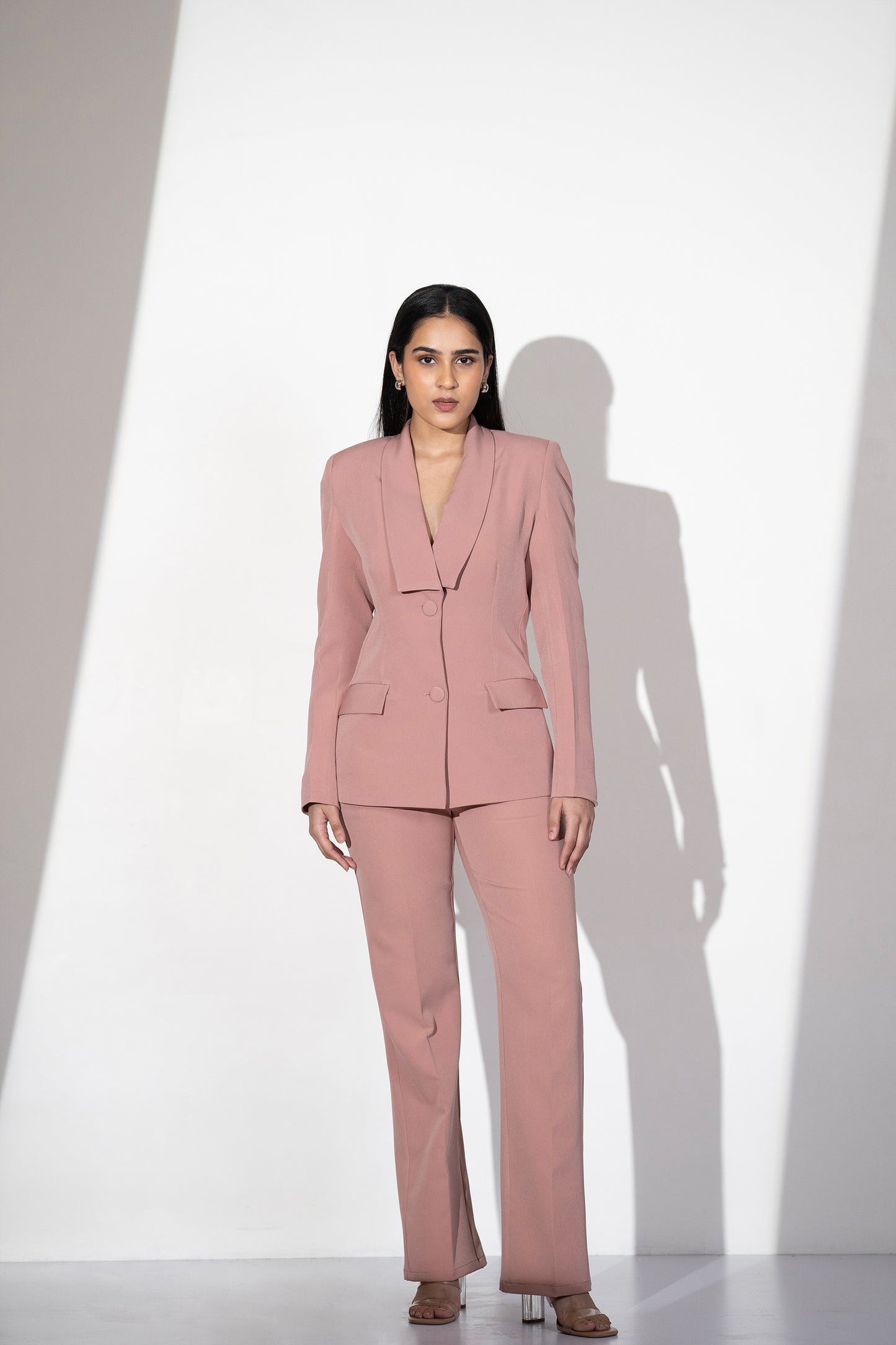 VERSATILE ROSE BLAZER SET