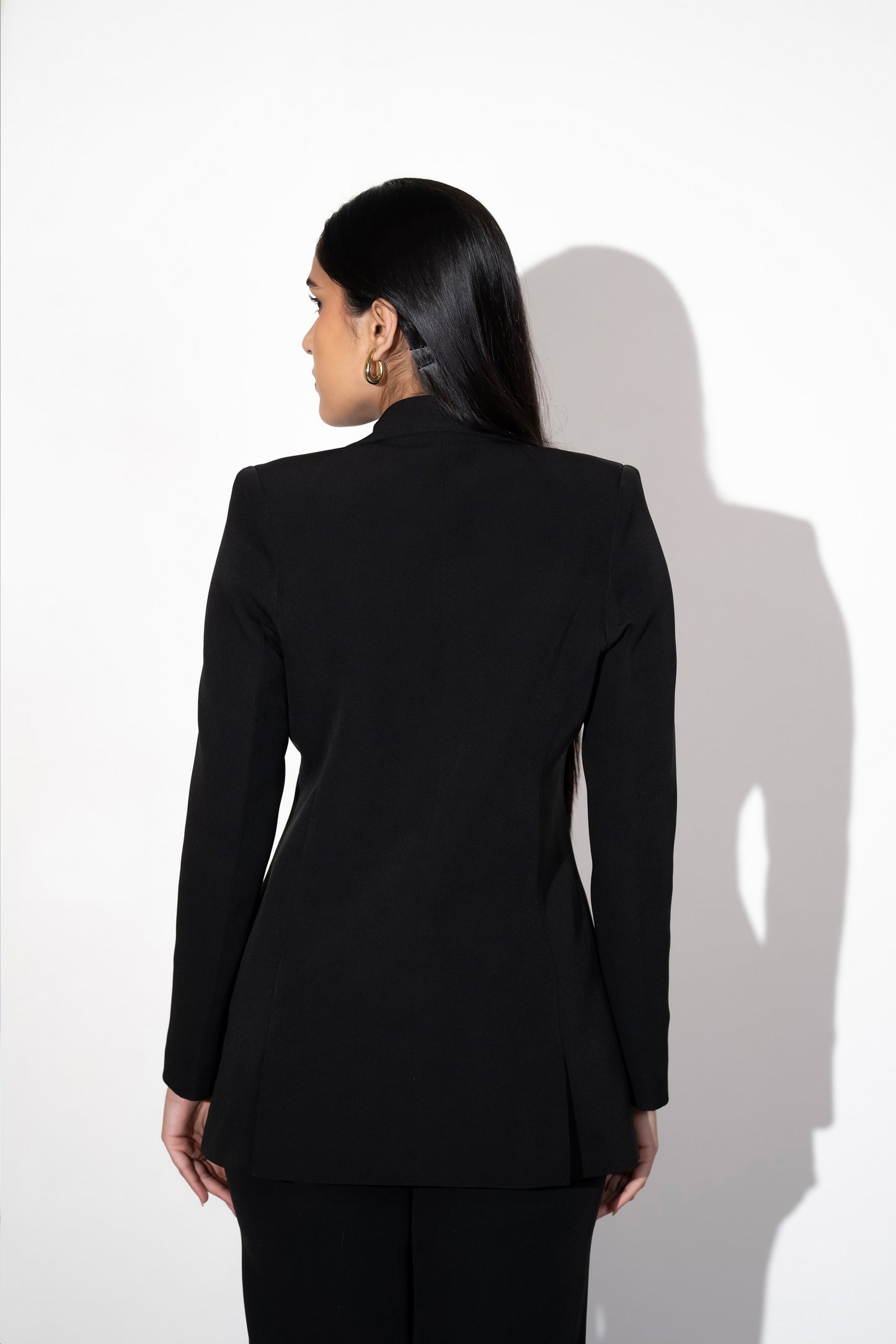 TIMELESS DOUBLE BREASTED BLACK  PANTSUIT