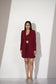 TAILORED MAROON BLAZER SET