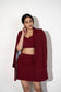 TAILORED MAROON BLAZER SET
