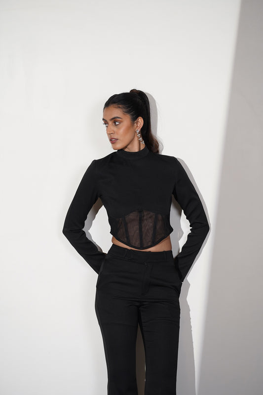 MODEST BLACK COORD SET