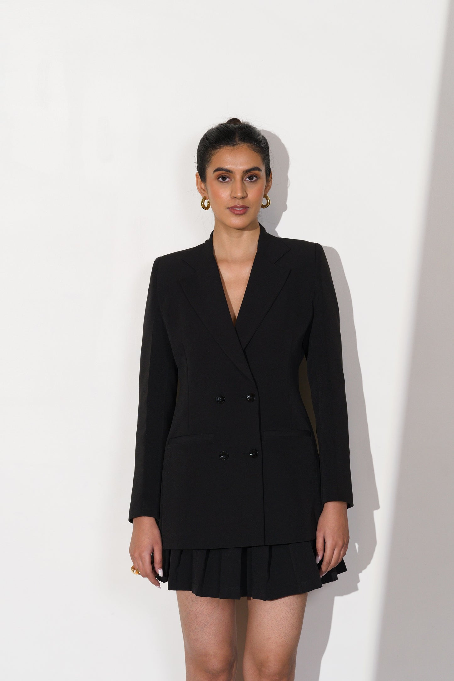 EFFORTLESS BLACK BLAZER SET