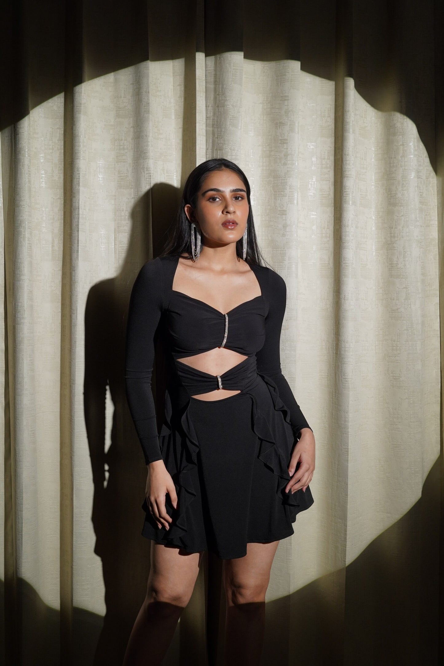 TIMELESS AFFECTION_BLACK LYCRA DRESS