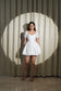 LUSTRE OF LOVE - WHITE DRESS CRISP TEXTURE AND ELEGANT SHEEN