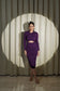 ETERNAL GRACE- STUNNING PURPLE LYCRA DRESS