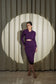 ETERNAL GRACE- STUNNING PURPLE LYCRA DRESS