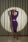 ETERNAL GRACE- STUNNING PURPLE LYCRA DRESS