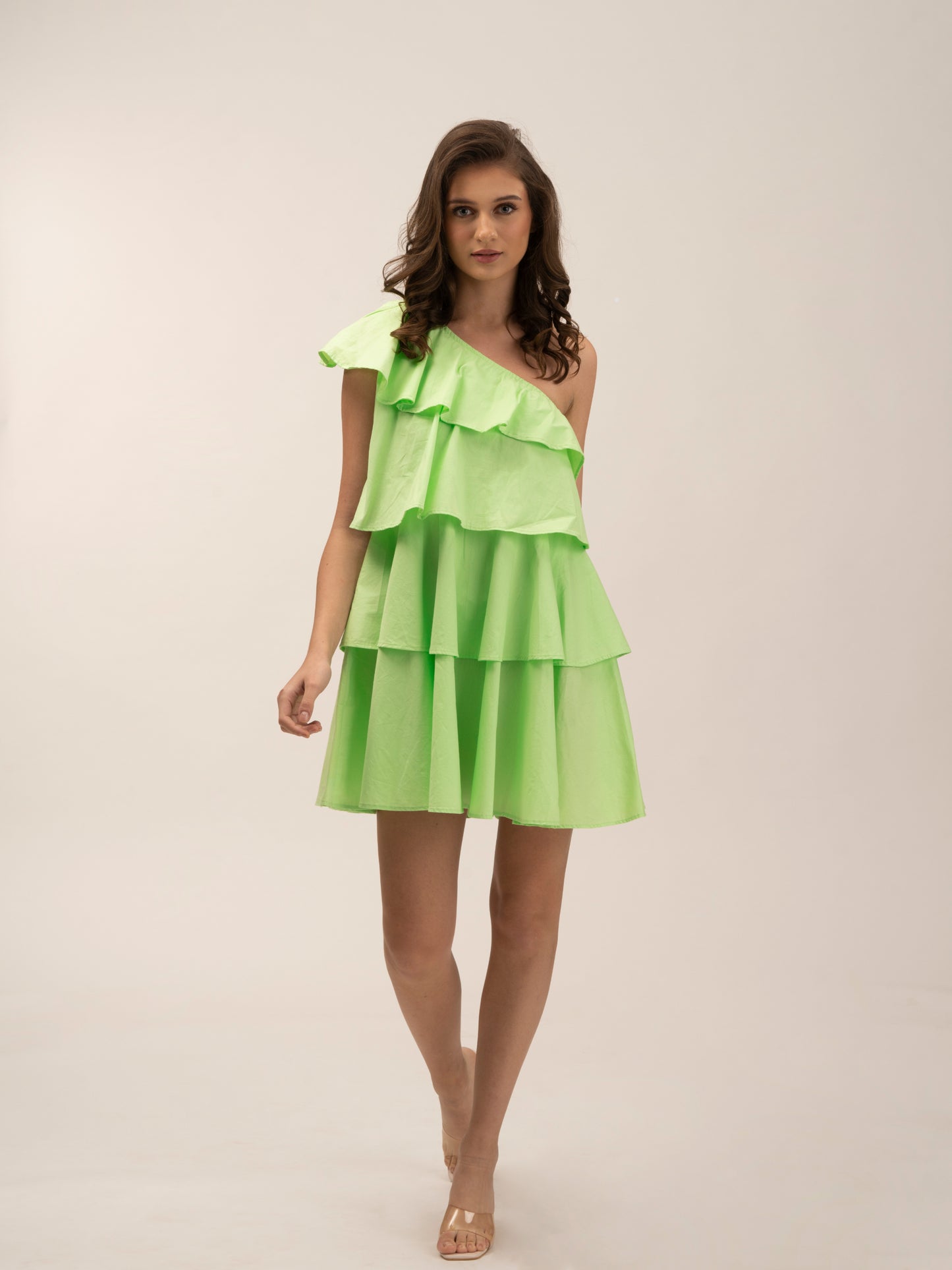 DAYLILY - 100% cotton flared dress