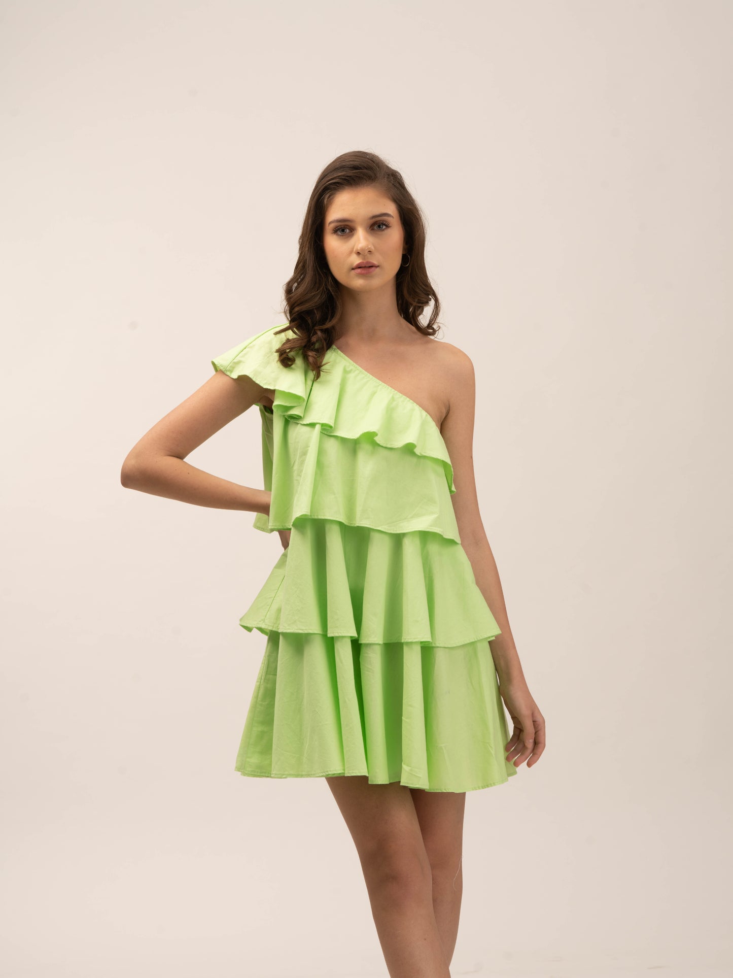 DAYLILY - 100% cotton flared dress