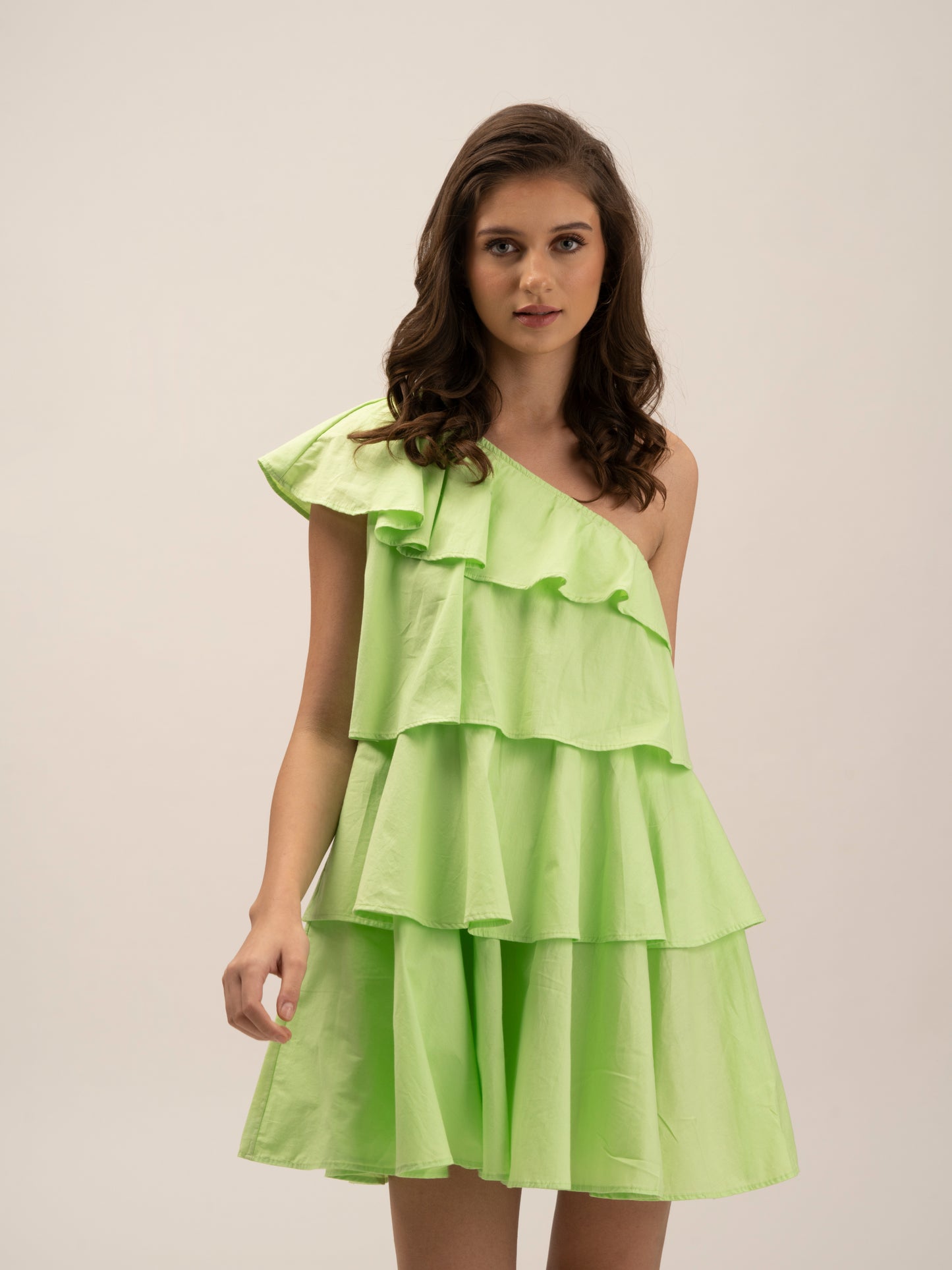 DAYLILY - 100% cotton flared dress