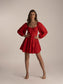 ROSE - 100% cotton Red dress