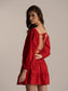 ROSE - 100% cotton Red dress