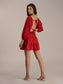 ROSE - 100% cotton Red dress
