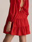 ROSE - 100% cotton Red dress
