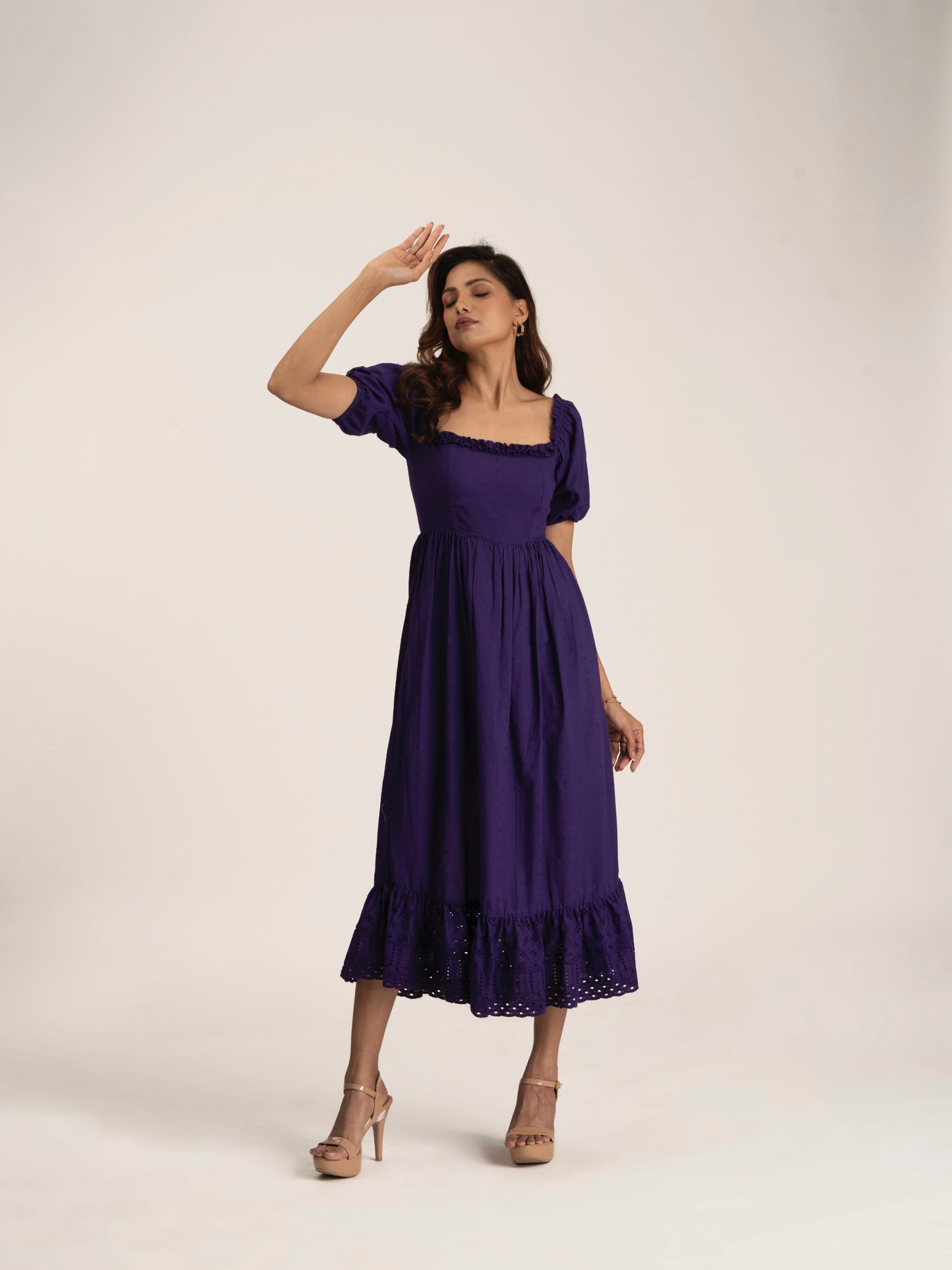 PURPLE DELIGHT - 100% cotton dress