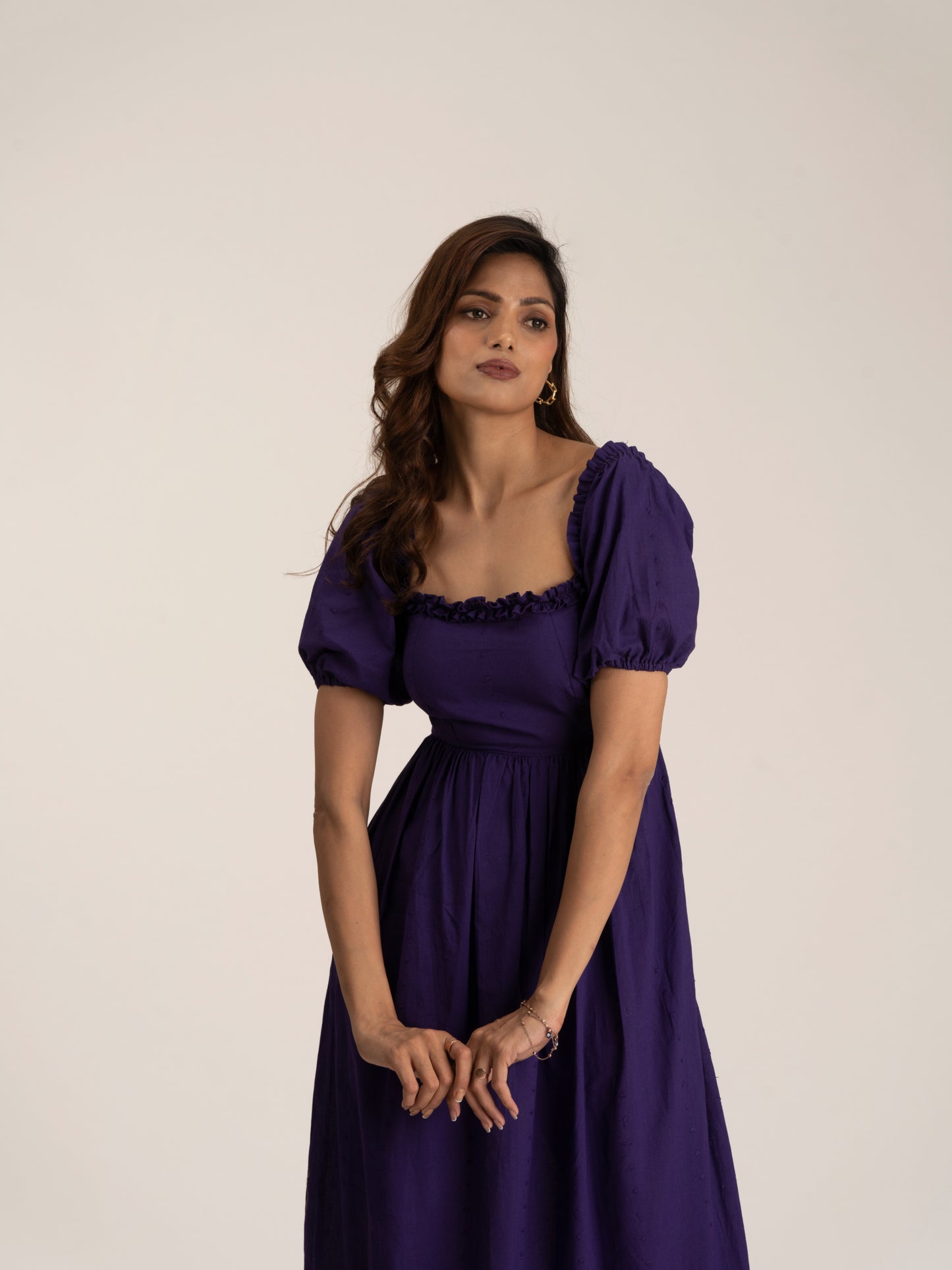 PURPLE DELIGHT - 100% cotton dress