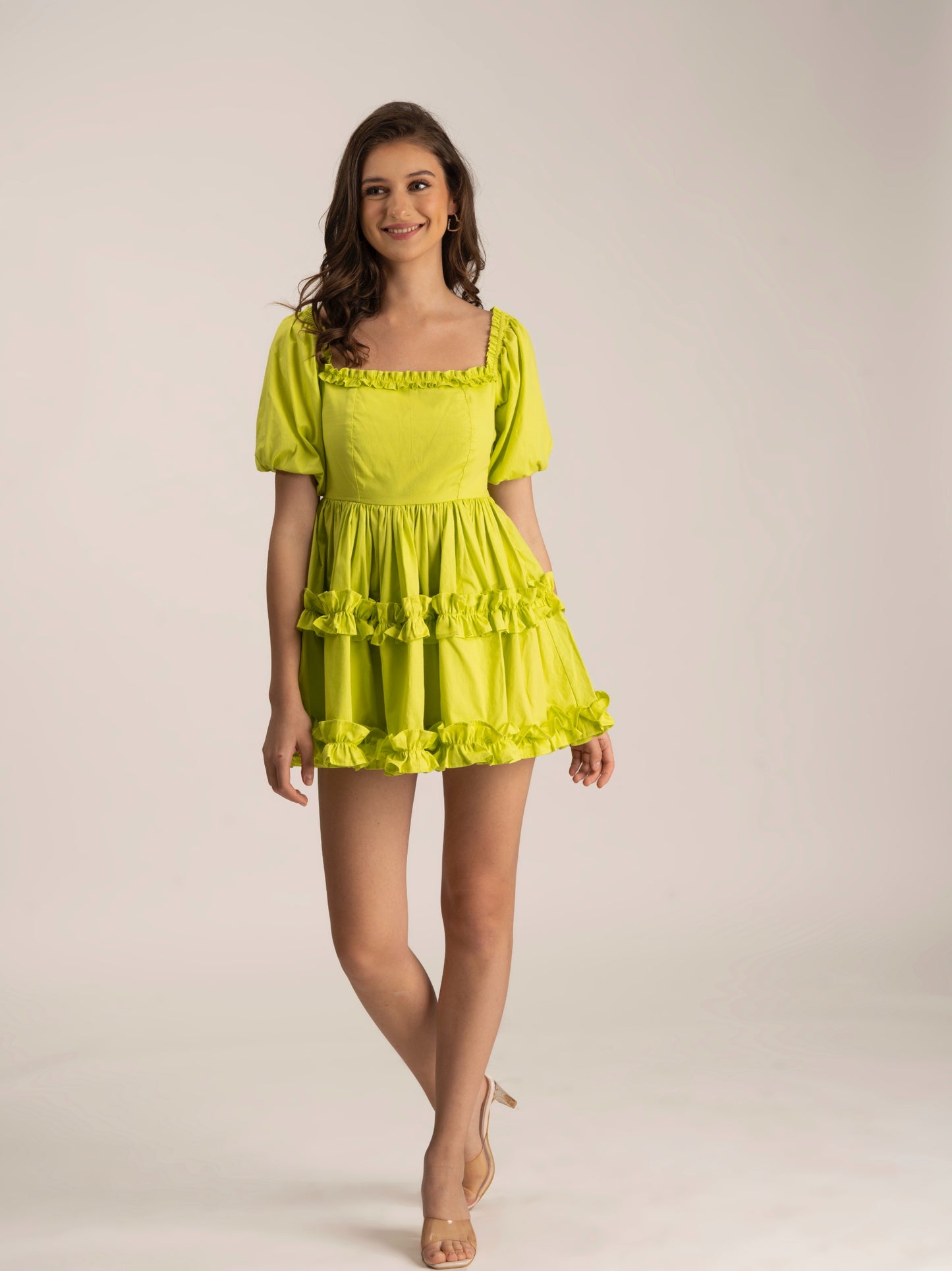 BARBIE - 100% Cotton flared dress