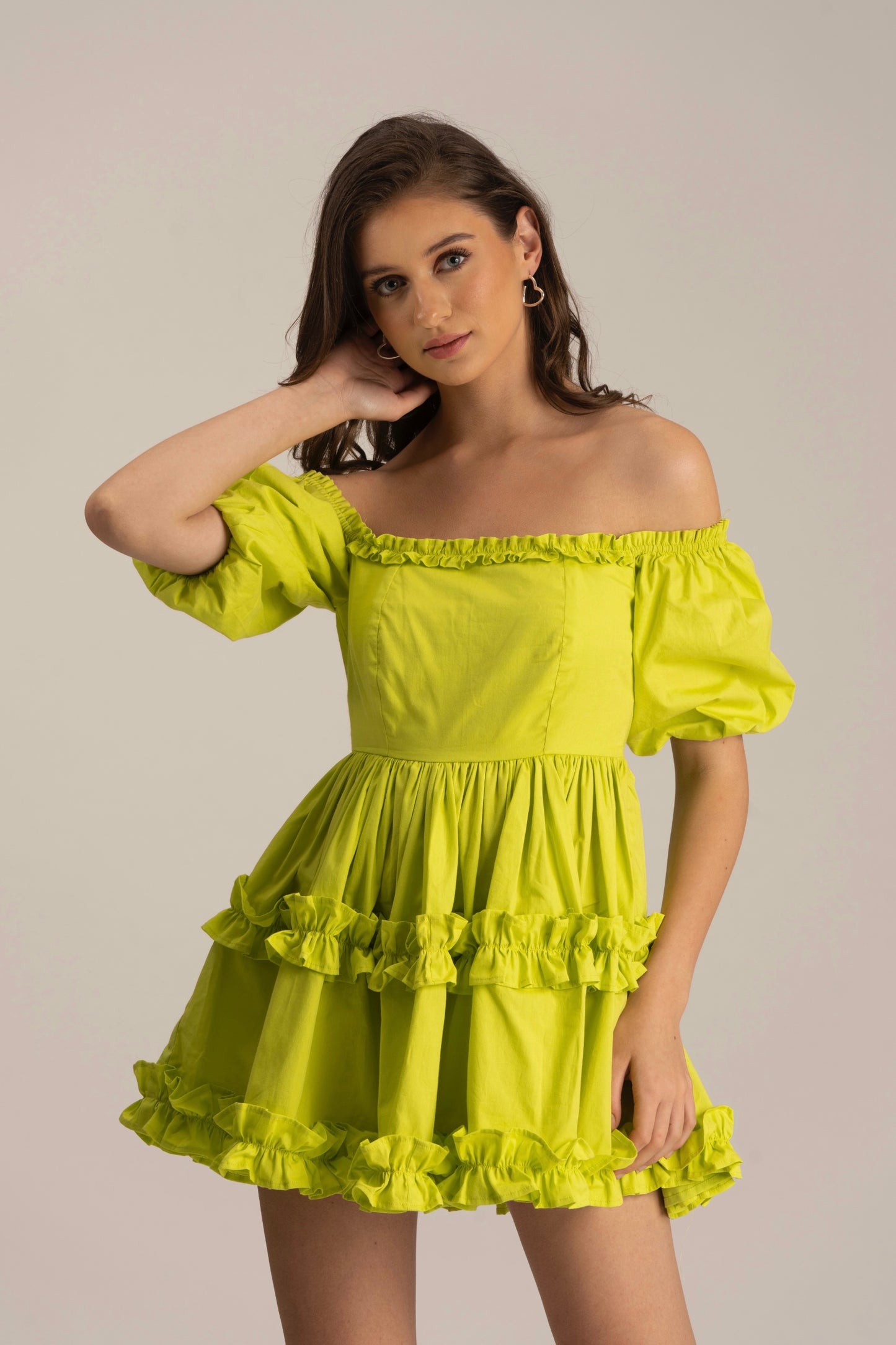 BARBIE - 100% Cotton flared dress