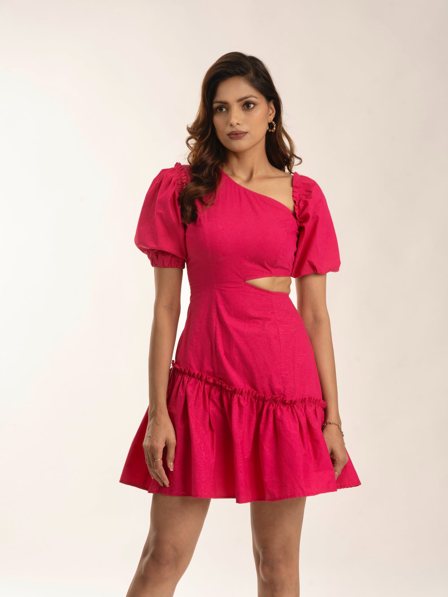 SUMMER READY - 100% cotton cutout dress