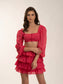 SECRET DESIRE - Crop top with a Ruffle skirt