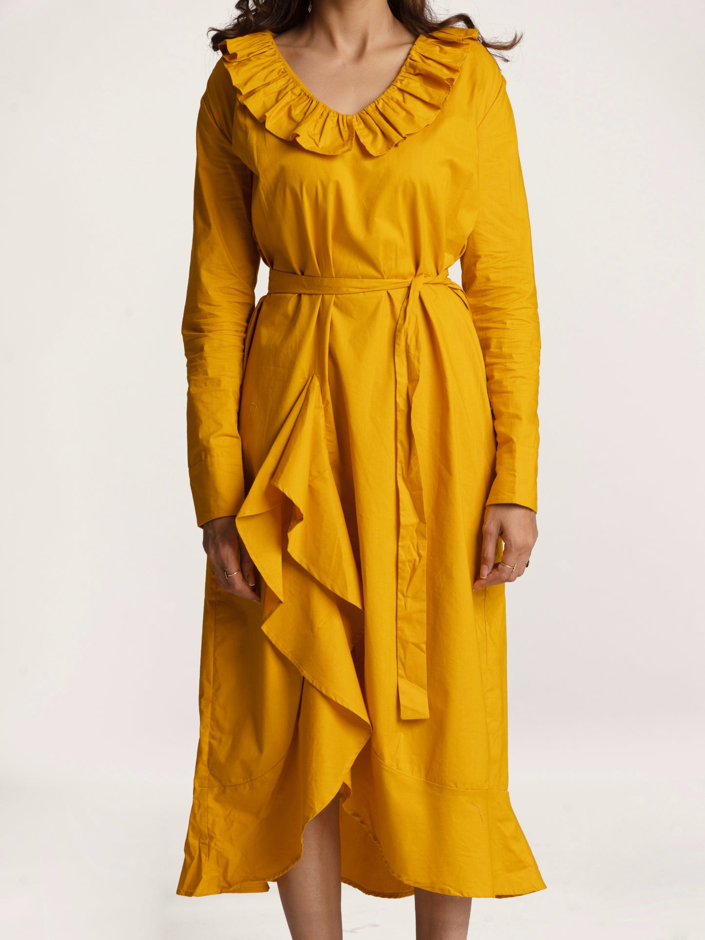 VACATION DRESS - 100% cotton frill dress