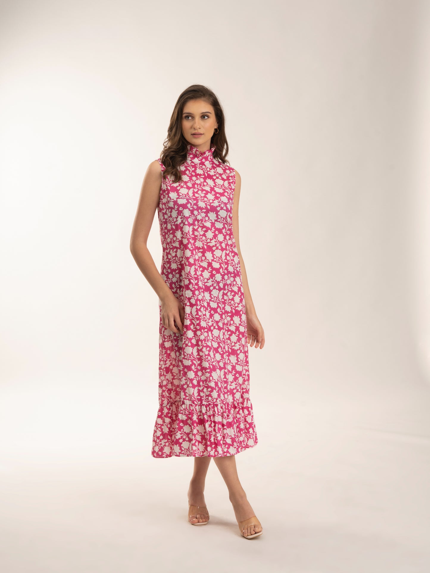 SANDRINE - 100% COTTON printed dress