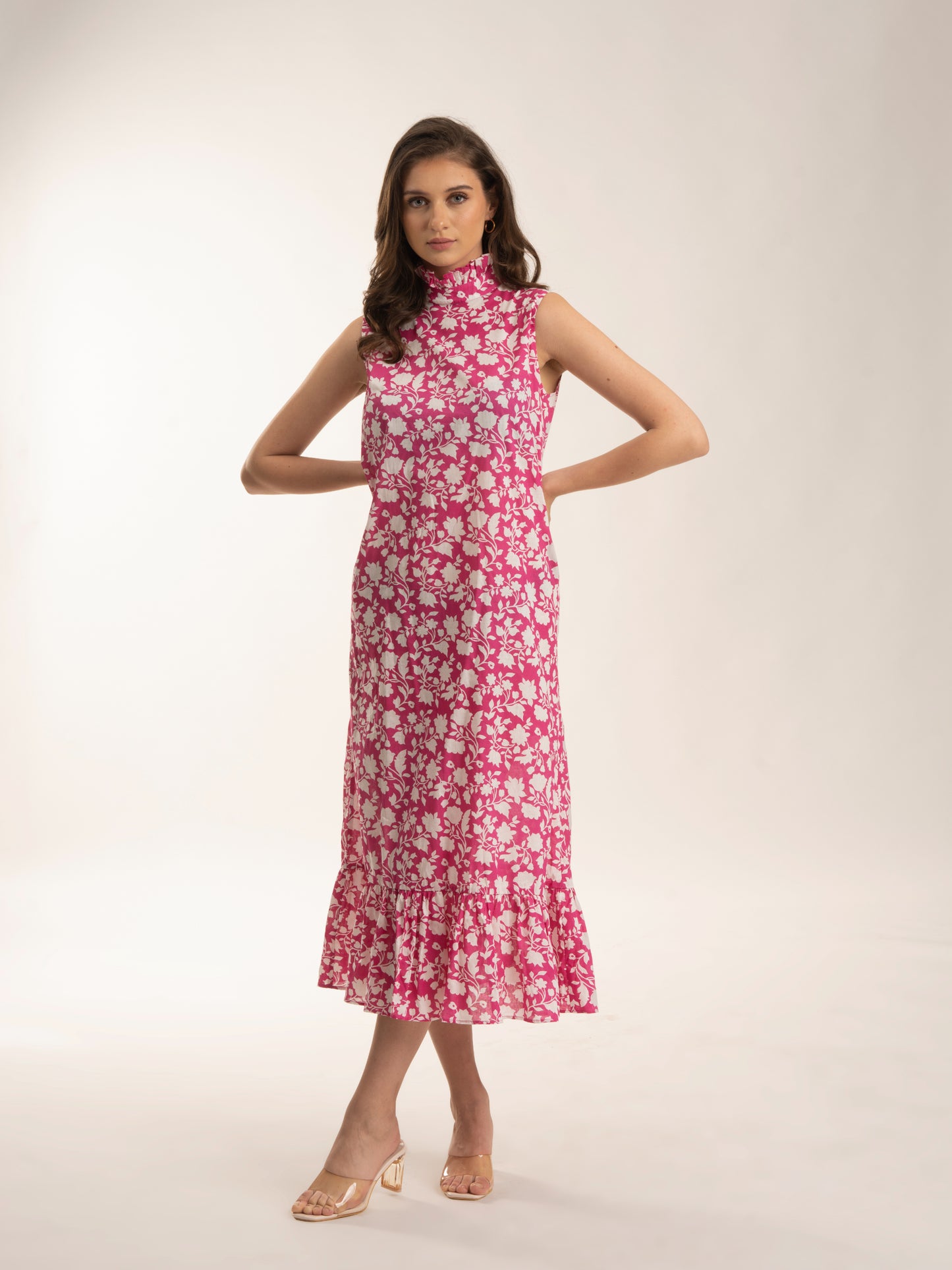 SANDRINE - 100% COTTON printed dress