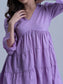 Lavender Love - 100% COTTON short dress