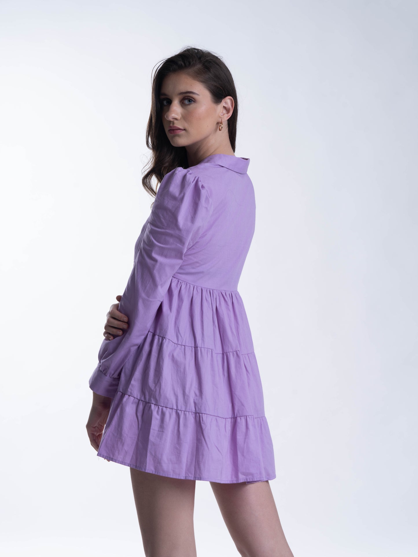 Lavender Love - 100% COTTON short dress