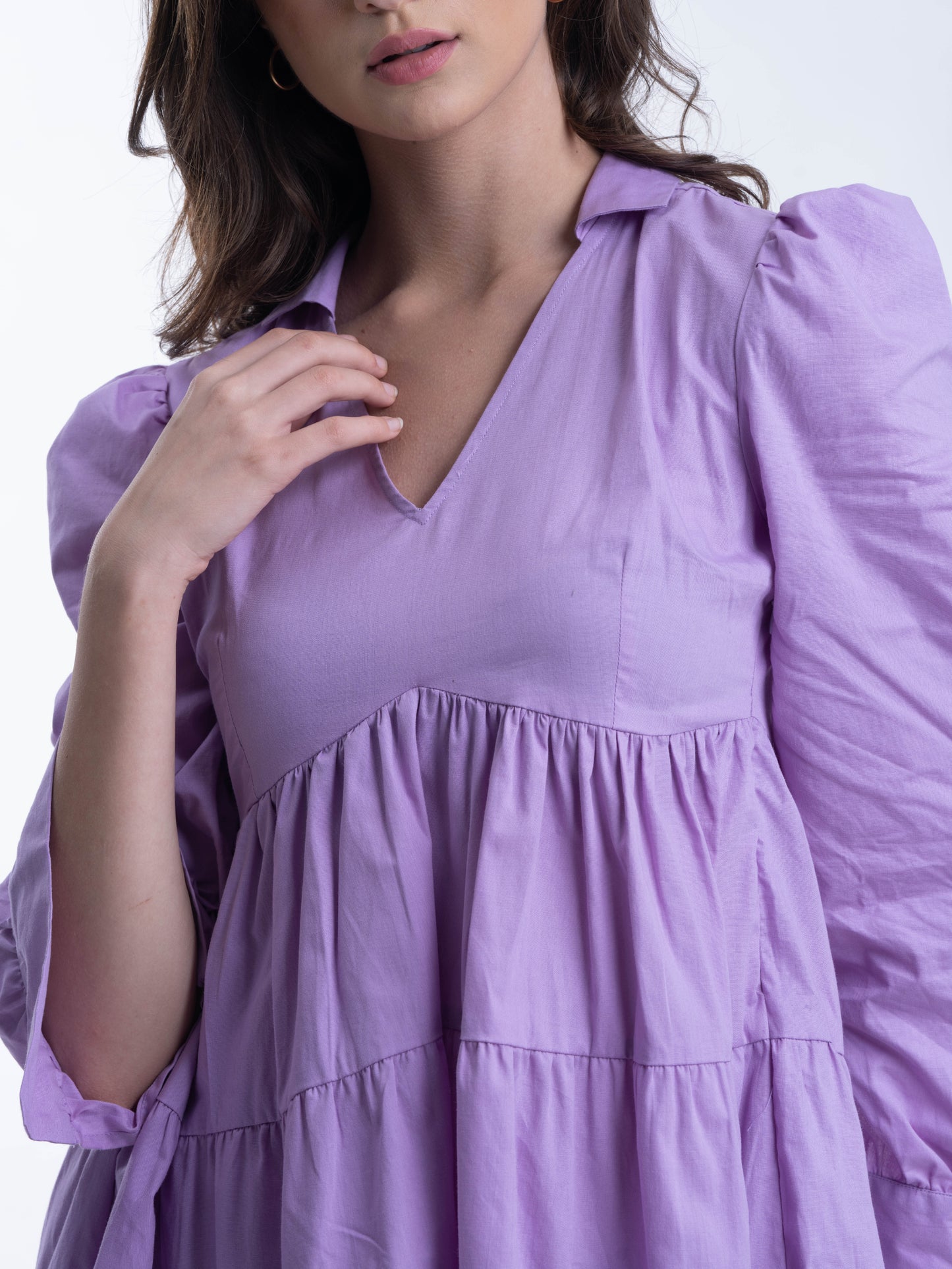Lavender Love - 100% COTTON short dress