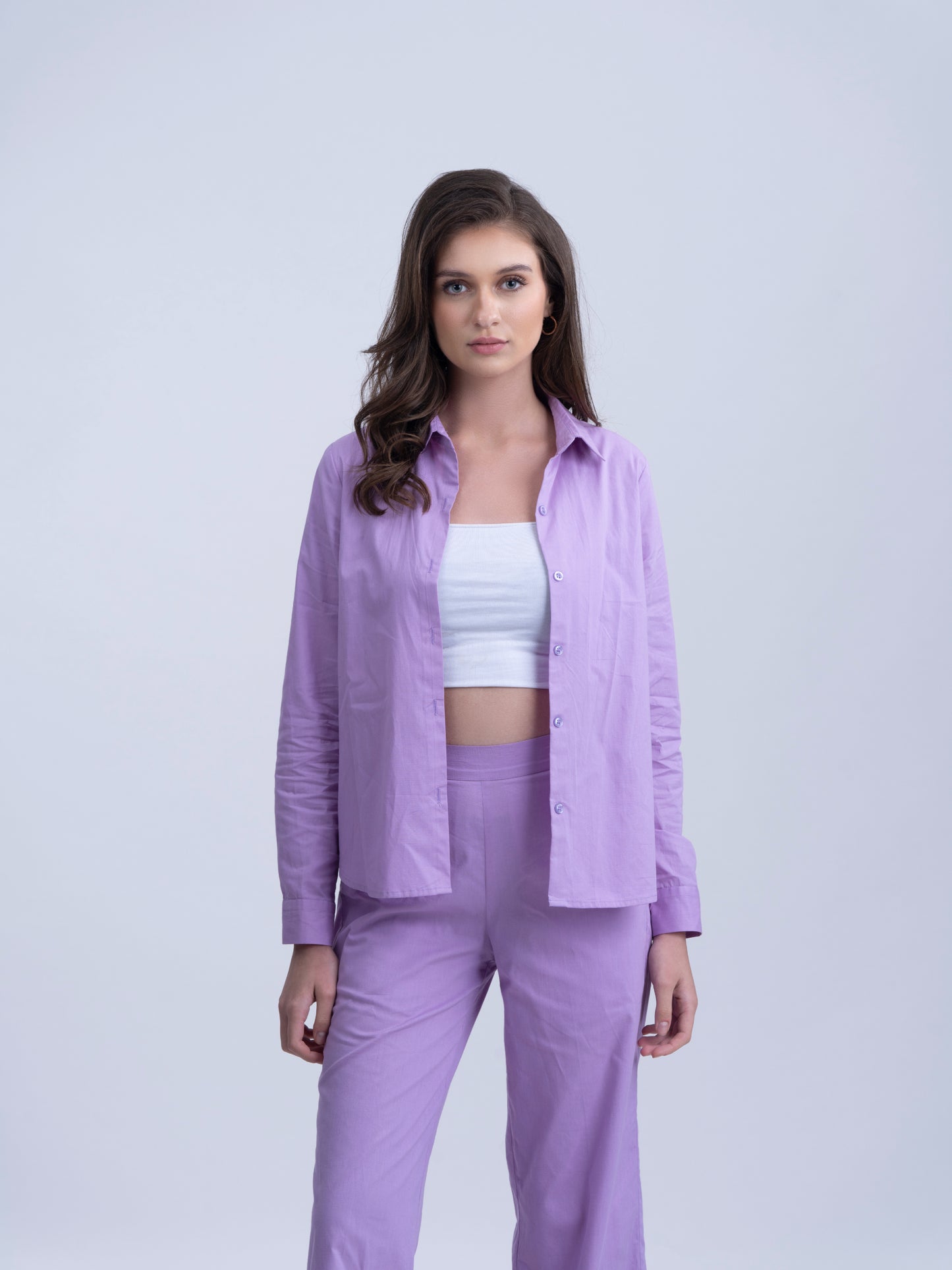 SUNNNY SIDE UP - Lavender Shirt with pants