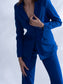 BOSS MAN - Royal blue blazer with straight pants (set)