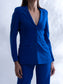 BOSS MAN - Royal blue blazer with straight pants (set)