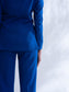 BOSS MAN - Royal blue blazer with straight pants (set)