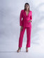THE BOSS - Hot pink blazer with straight pants (set)