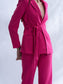 THE BOSS - Hot pink blazer with straight pants (set)